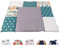 ULLENBOOM ® Matelas á Langer Bebe 85x75 cm, 100% matériaux OEKO-TEX (Made in EU), Animaux de la forêt pétrole - Matelas à langer Lavable et adapté aux déplacements