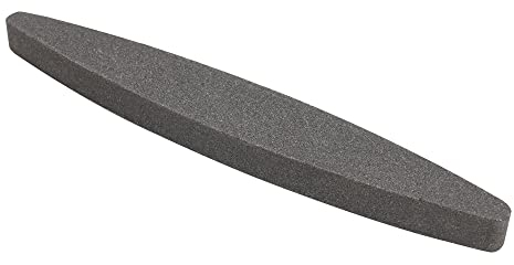 IHIGOGOFA Pierres à Aiguiser Grain 180, Pierre d'affûtage Couteau Ovale 23 cm, pour Outils de Jardin Couteaux de Cuisine Ciseaux Axes Sécateurs (Noir)