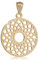 NKlaus Kettenanhänger Traumfänger 15mm 333 Gelb Gold 8 Karat klein Talisman Amulett 8307