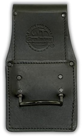Graintex AH2332 Hammer Holder Ambassador Series Black Color Top Grain Leather, Hammer Loop, Leather Tool Holster, Construction Workers, Electricians, Framers, Drywall Contractors