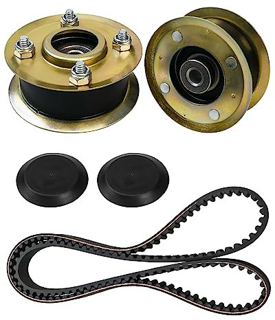 NTSUMI 131-4509 125-2532 Mower Idler Pulley and 120-3335 Belt Kit Compatible with Toro 30 Deck Mower Fit for TimeMaster TurfMaster Walk-Behind Exmark Models 20199 20200 20975 20975