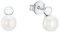 s.Oliver Ohrstecker 925 Sterling Silber Damen Ohrschmuck, mit Süßwasserzuchtperle, 1,1 cm, Silber, Kommt in Schmuck Geschenk Box, 2034409