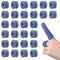 30 Piezas Venda Tubular Elastica, Venda Tubular Dedos, Vendajes Tubulares para Dedos, Vendajes Tubulares Tubular Para Dedos, Compañeros Cunas para Dedos Vendas Blancas Azules (Azul)