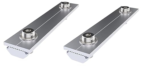 Aluminium Schienenverbinder 2 Stück, 14cm PV Profilverbinder Streckenverbinder, Solarmodul Montageset, mit Madenschrauben Aluprofil-zubehör zur Montage Von PV Photovoltaik Solarmodul Aluminiumprofilen
