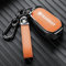 VOLBOZ Coque de Clé de Voiture pour Peugeot 308 207 301 408 508 3008 2008, Étui de Protection pour Clé de Voiture, Housse pour Clé De Voiture, Porte-ClÉS de Voiture Portable Accessoires,D Orange2