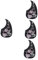 ibasenice 4 Stück Gitarren-schlagbrett Pickguard-aufkleber Für Gitarren Pickguard-material Kratzplatte Schützen Schlagbrett Für E-gitarre Gitarrenzubehör Bass-picks Plastik Schaber Schutz