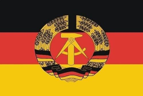 Aufkleber DDR Flagge Fahne 8 x 5 cm Autoaufkleber Sticker