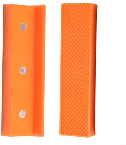 2 ganasce magnetiche morbide in gomma per morsa in metallo, macchine utensili, cuscinetti magnetici reversibili, morsetti piatti o rotondi senza danni (10,2 cm)