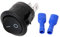 On/Off Round Switch + Female Crimp Connectors Car Boat Nvr Switch On Off Switch Power Switch Manual Transfer Switch Router Tables Woodworking Router Table Electrical Equipment Electrical