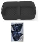 FINEASY Silicone Air Fryer Liners for Ninja AF500UK, Reusable 10.4L Liner, Flex Drawer Accessories for Dual Air Fryer (All-in-One)