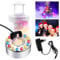 Vegena Ultraschall Vernebler, Mini Nebelmaschine Ultraschall Zerstäuber mit 12 LED Fogger, Ultraschall Nebler, Vernebler Terrarium, mit Abnehmbarem Spritzschutz