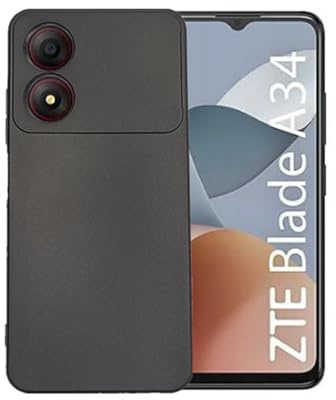 KEJI Cover Custodia in TPU, Morbido Custodia Cover Slim Anti Scivolo Custodia Protezione Posteriore Cover Antiurto per Cover per ZTE Blade A34 (6.6)