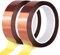 Fyguard 2 rollos de cinta adhesiva Kapton, 20 mm x 25 m, resistente al calor, cinta aislante de alta temperatura, cinta térmica para placas de circuito impreso electrónicas por sublimación