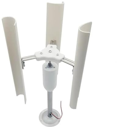 Mini generatore eolico Turbina eolica a 3 pale Modello di turbina eolica ad asse verticale fai-da-te Generatore di energia eolica generatore a magnete permanente trifase Mulino a per test e uso didatt