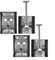 Lot de 2 crochets de fixation de porte en acier inoxydable et plaque de suspension pour caravane, camping-car, camion, armoire (fer galvanisé)