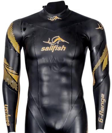 sailfish® Neoprenanzug Herren | G-Range 9 Triathlon Anzug für Athleten | Premium Hochleistungsanzug für Schwimmen & Triathlon | Ultraleichtes Neopren für maximale Flexibilität