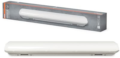 Osram Submarine Feuchtraumleuchte, Grau, 0.6M, 18W, 4000K, IP65, staub- und strahlwassergeschützt, Polycarbonat-Gehäuse, einfache Montage, 1500 lm
