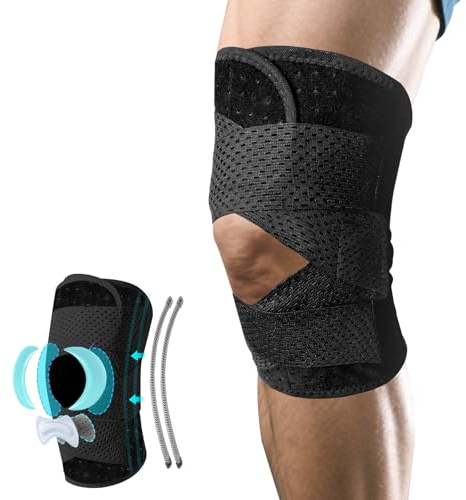 Wepai Kniebandage Männer/Damen, Orthopädische Kniebandage meniskus, Bandage knie sport, Knie Bandagen, Linderung von Knieermüdung für Sport, Laufen, Volleyball,Gelenksteifigkeit