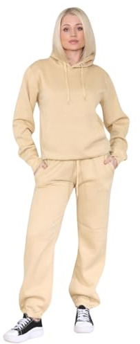 Femme Luxe Women's Tracksuit, Oversized Hoody and Jogger Set, Machine Washable, Available UK Sizes 8-16, Multicolour