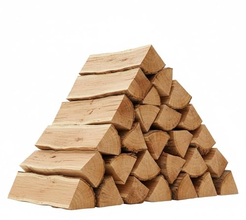 SAVING HUB - Kiln Dried Real Wood Logs Medium Bag 6 kg - Ready to Burn Less Than 20 Percent Moisture - Clean Handling & Quick to Light - Ideal for Fireplaces Log Burners BBQ and Chimeneas (6 kg)