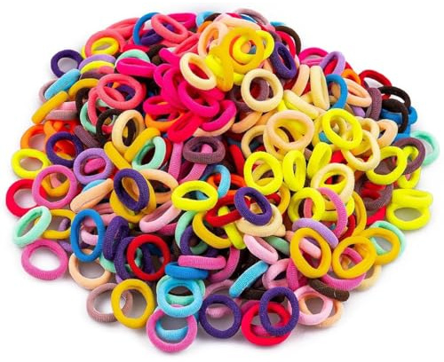 COYUN Elastici Capelli Bambina,400 Pezzi Elastici per Capelli Bambina,Codini Senza Metallo,per Donna e Bambinas