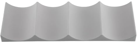 wellrun European Style Wine Rack,Countertop Wine Bottle Holder, Half Arc Stackable Bottle Storage Mat,Non-slip,Space-Saving Wines Display Stand for Kitchen,Pantry,Fridge,Cabinet,Dark Grey