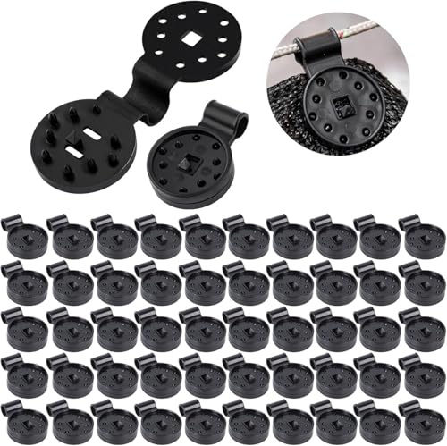 HUQINXIN 80 Clip di Fissaggio per Rete Ombra,Clip per Rete ombreggiante， Clip di Stoffa Dell'ombra, Accessori in Tessuto Ombreggiante per Serra Piante Rete Parasole Giardino