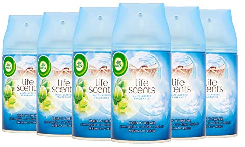 Airwick Nachfüller Leinen in der Luft für Freshmatic Max - 6er Pack (6 x 250 ml)