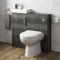 AURORA® 900mm Combination Vanity Unit Furniture Set, Wash Basin Bathroom Sink, BTW Toilet Pan & Soft Close Seat, Storage Cabinet, Reversible, Charcoal Grey