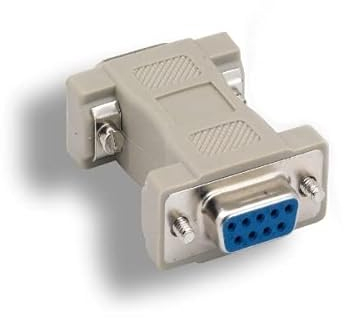 KENTEK DB9 9 Pin Hembra a HD15 VGA 15 Pin Macho Video Adaptador Cambiador Acoplador para Multi-Sync Moldeado RS-232