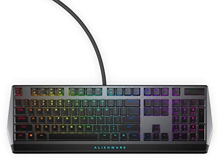 Alienware Low-Profile RGB Gaming Keyboard AW510K: Alienfx Per Key RGB LED - Media CONTROLS & USB Passthrough - Cherry MX Low Profile Red Switches