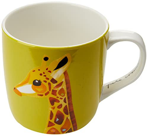 Maxwell & Williams DX0916 Tasse à café Girafe 420 ml - Porcelaine bombée - Motif animal coloré dans une boîte cadeau