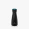NOERDEN - Bouteille Intelligente LIZ 350 - Bouteille d'Eau Autonettoyante en Acier - Couvercle sans BPA, Stérilisation UV, Rappel d'Hydratation et Indicateur LED de Température - 0,35l - Noir