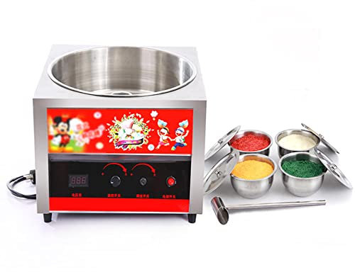 1000W Máquina de Algodón de Azúcar 220V Algodonera de Azúcar Cotton Candy Machine Máquina Profesional para Hacer Nubes de Azúcar, Control de Temperatura y Velocidad, Eléctrica de Algodón De Azúcar