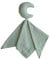 Mushie Schnuffeltuch Mond-Design | Schmusetücher, Ideal zum Schlafen und Spielen | Sicherheitsdecke für Jungen und Mädchen (Roman Green)