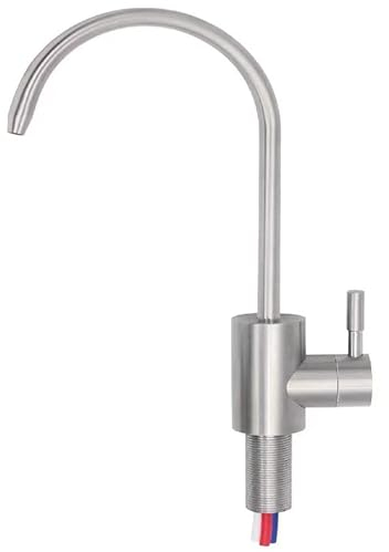 Rubinetto da cucina con filtro dell'acqua Neues Wasser Group - Rubinetto per lavello da cucina a una via compatibile con filtro dell'acqua Amway eSPRING, acciaio inossidabile massiccio