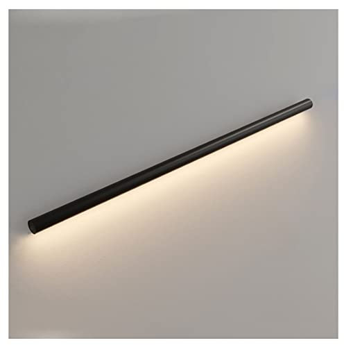 Kit Completo De Pasamanos De Aluminio con LED - Pasamanos Luminoso para Escaleras - Luz De Pared para Pasillos - Pasamanos Iluminado para Interior Exterior, Garaje, Loft, Hotel (Color : Black, Tamañ