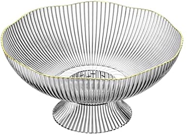 Folpus Frutero para mostrador de Cocina, frutero de Pedestal para encimera de Mesa, fruteros Decorativos, Blanco A