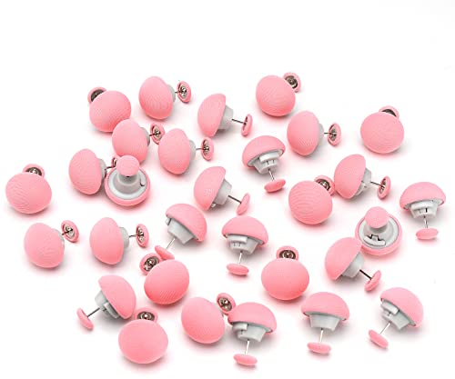 TESSVEYA 30 Stück Bettdecken Clips, Baumwolldecke Nadel, Vorhänge Nadel, Federnklammern, die als Federn verwendet Werden, um Donuts, Vorhänge oder Falten Nadel, oder Fixierung Dekoration (Pink-Rund)