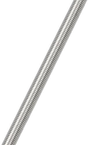 HiPicco M14 x 250mm Fully Threaded Rod & Studs, 304 Stainless Steel Right Hand Threads Rods, M14-2 Thread Pitch for Anchor Bolts, Clamps, Hangers and U-Bolts 1 Pack