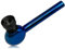 Smoking Pipe Glass | 10cm Long | Tobacco Pipe Metal Bowl | Pack of 1 in Random Colour | No Nicotine