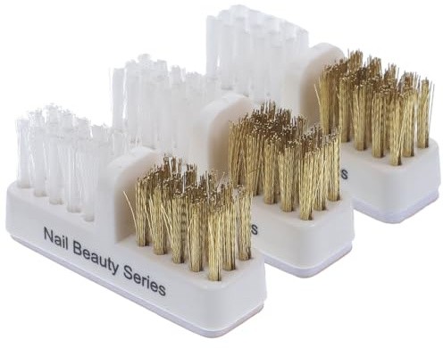 Minkissy Bits Reinigen Nagel Bit Reiniger Schleifkopf Reinigungsbürste Nagel Bit Nagel Reinigung Pinsel Nagel Nagel Bohrer Polierbürste 3Pcs