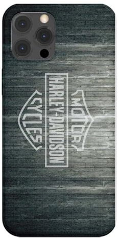 SUPER FABRIQUE Transparent Soft Silicone Case for Apple iPhone Printed Harley Davidson Design (iPhone 15 Pro Max)