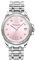 THOMAS SABO 2 Damenuhr Divine Pink mit weißen Steinen silberfarben Edelstahl, Edelstahl Silberfarben WA0401-201-204