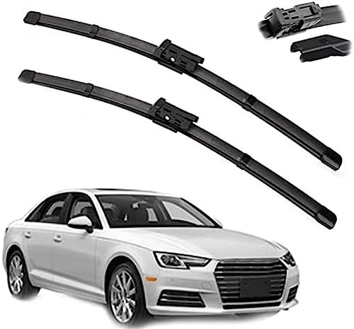 Auto Frontscheibe Scheibenwischerblätter Set Für Audi A4 B8 B9 2008-2013 2014 2015 2016 24 + 20,Scheibenwischer Vorne Und Hinten Wischerblätter Set Teile