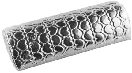 LATRAT Maniküre Handkissen Nagelkissen Nageldesign Handauflage Nagelstudio Kissen Schwamm Handgelenkkissen für Salon Nail Art Nagel Kunst Abnehmbar und Waschbar, Silber