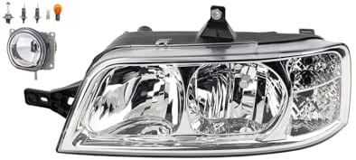 Johns, Scheinwerfer Halogen Front passend für Fiat Ducato 244 04/02- H7 H1 Links Fahrer + Nebelscheinwerfer + Leuchtmittel