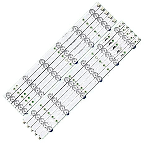 WEISIDA Bande de rétroéclairage LED adaptée for Philips 43 TV 43PUS6201 LB43014 GJ-2K16-430-D512-V4 43PUS6551 43PUS6501 43PUS6101 43PUS6401 43PUH6101/88 Bandes de rétroéclairage LED