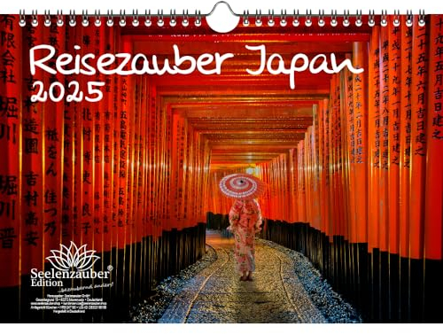Reisezauber Japan DIN A4 Kalender für 2025 Tokio Asien Urlaub Reise Stadt und Land - Seelenzauber