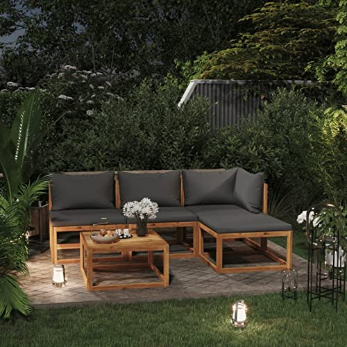 Festnight Gartenlounge Klein Gartenmöbel Set Holz Balkon Lounge Sofa Outdoor Balkonmöbel Kleiner Balkon Gartensofa Lounge Sofa Sitzbank Garten Sitzgruppe Loungemöbel Terasse